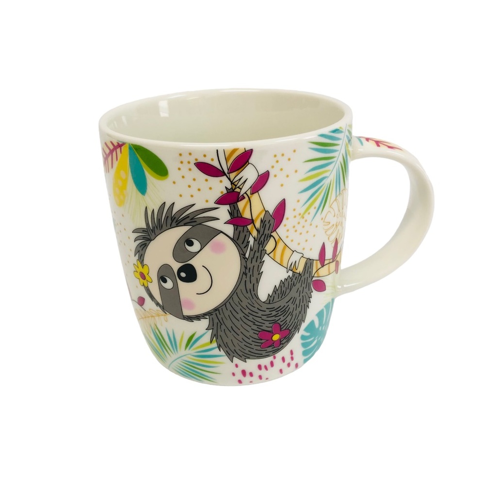 New Burton + Burton Sloth Hanging from a Tree Coffee Mug Cup